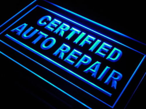 Certified Auto Repair LED Sign